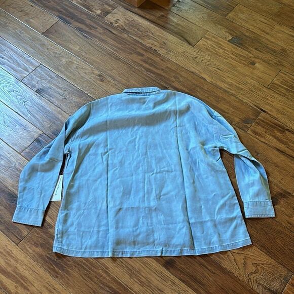 NWT RVCA lightweight denim button up shirt - Picture 10 of 13